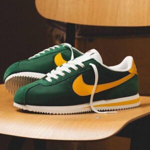 NIKEE CORTEZ GREEN YELLOW