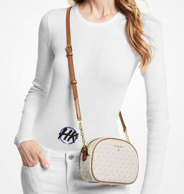 Michaell Kors Jet Set Charm Small Camera Crossbody Purse Bag Handbag