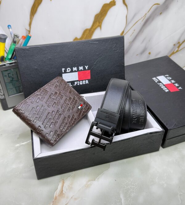 TommyY Hilfgerr pressing belt & wallet - Image 2