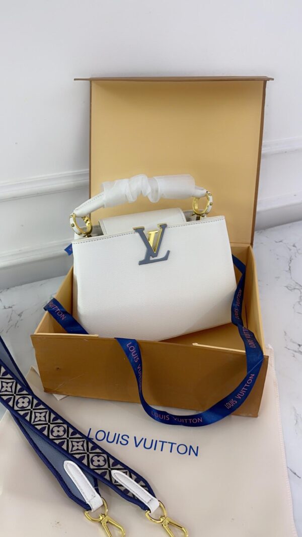 LOUIS VUITTONN CAPPUCCINO LEATHER BAG - Image 2