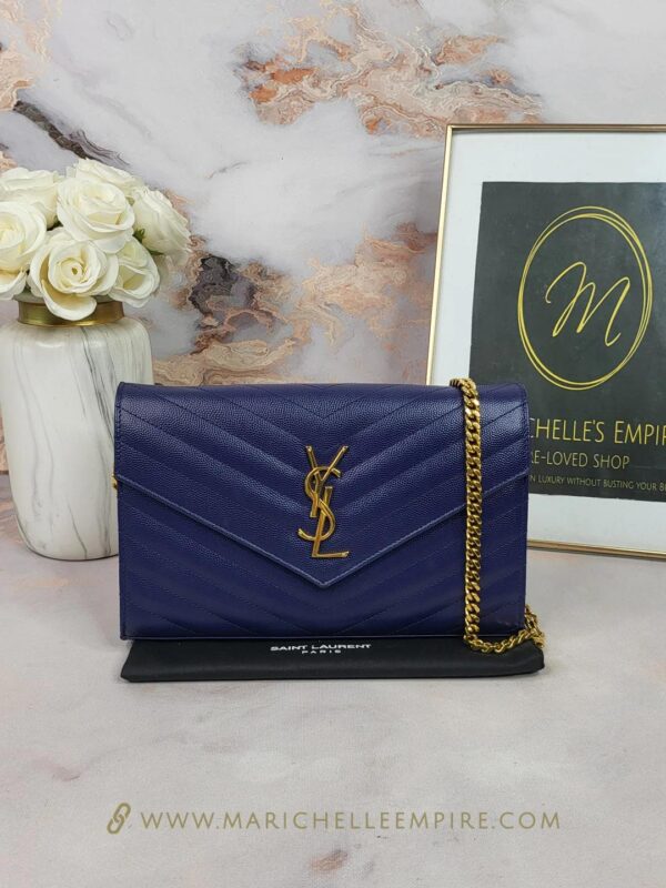 SAINTT LAURENT YSLL CHAIN ENVELOPE BAG - Image 4