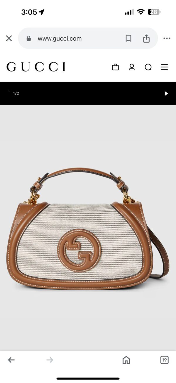 LATEST GUCCII BLONDIE TOP HANDLE BAG - Image 4