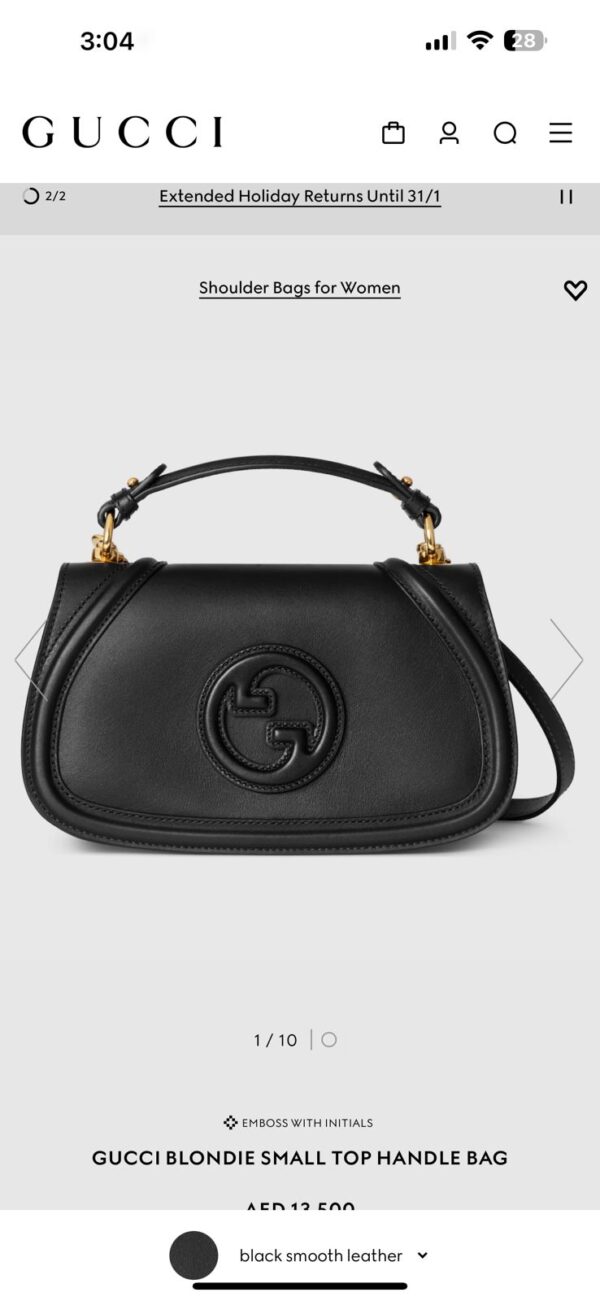 LATEST GUCCII BLONDIE TOP HANDLE BAG - Image 5