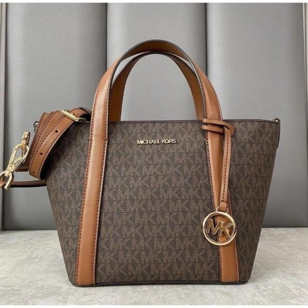 MICHAELL KORSS PRATT SMALL SIGNATURE LOGO TOTE BAG - Image 2