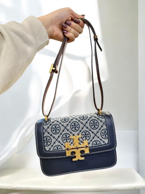 TORYY BURCH T MONOGRAM CANVAS BAG
