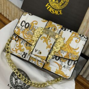 VERSACEE JEANS COUTURE PLAQUE HANDBAG CUM SLING