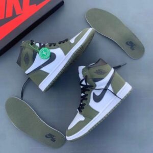 Nikee Air jordan retro 1 "Medium olive"