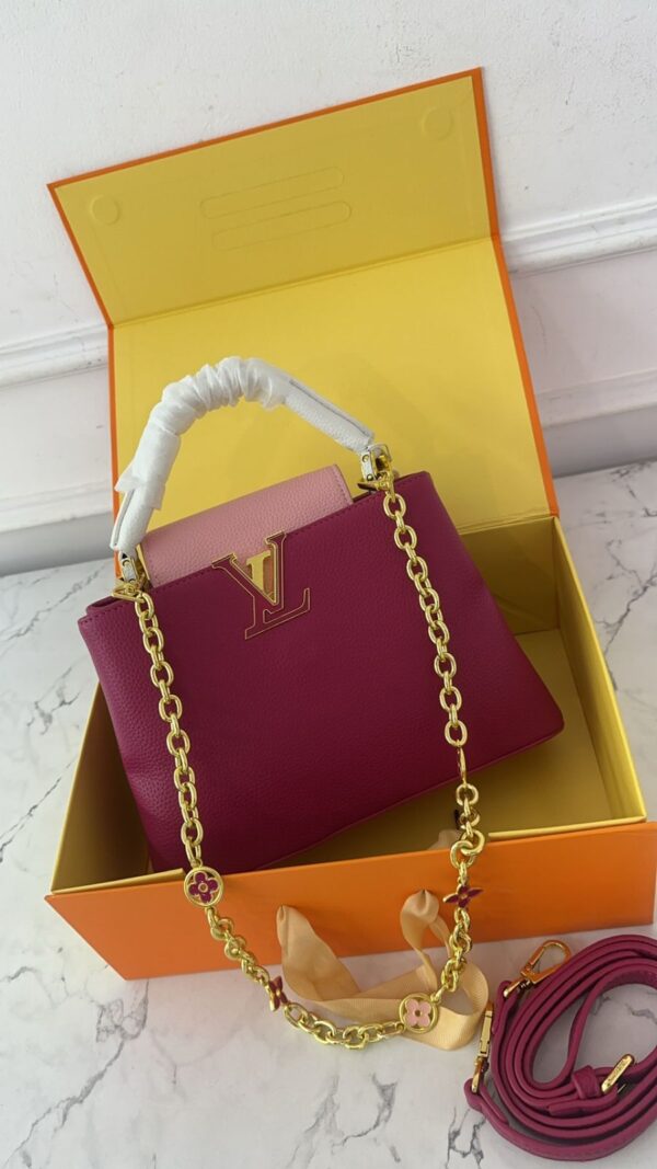 LOUISS VUITTON BB CAPUCINES SMALL HANDBAG - Image 4
