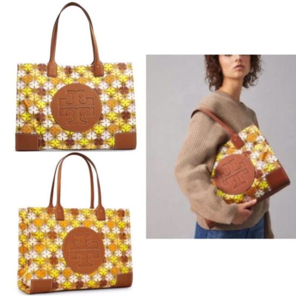 TORYY BURCH ELLA CANVAS PRINTED TOTE BAG - Image 4
