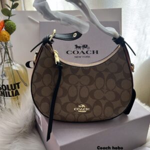 Coachh Carmen Half Moon Leather Bag