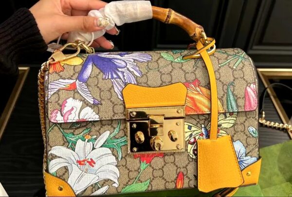 Guccii 603221 Padlock GG Small Bamboo Shoulder Bag - Image 2