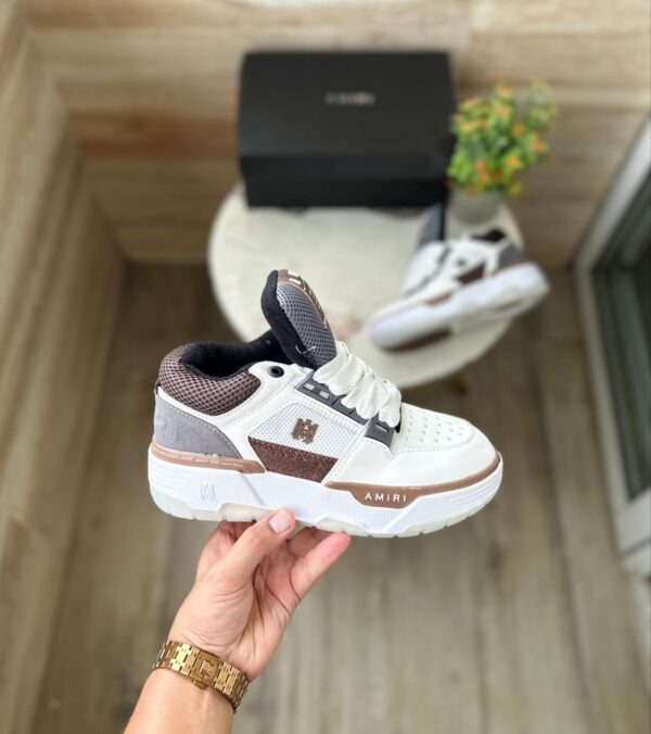 AMIRII LEGACY SNEAKERS WHITE BROWN - Image 3