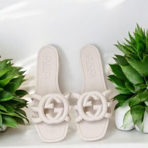GUCCI-rubber flats 