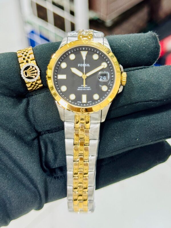 Fossill Fb-01 Three-Hand With Date Two-Tone Stainless Steel Watch - Image 4