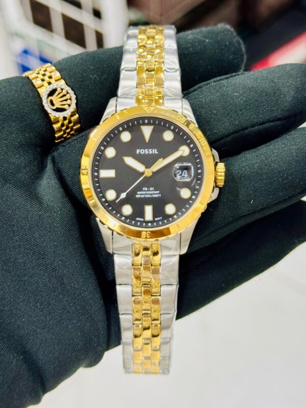 Fossill Fb-01 Three-Hand With Date Two-Tone Stainless Steel Watch - Image 3
