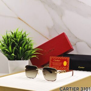 CARTIERR RIMLESS NEW - SIDE WOODEN FINISH