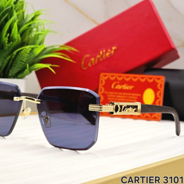 CARTIERR RIMLESS NEW - SIDE WOODEN FINISH - Image 6