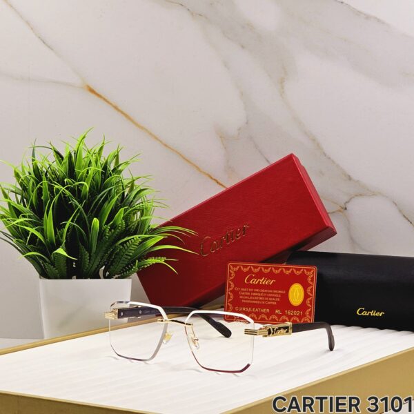 CARTIERR RIMLESS NEW - SIDE WOODEN FINISH - Image 7