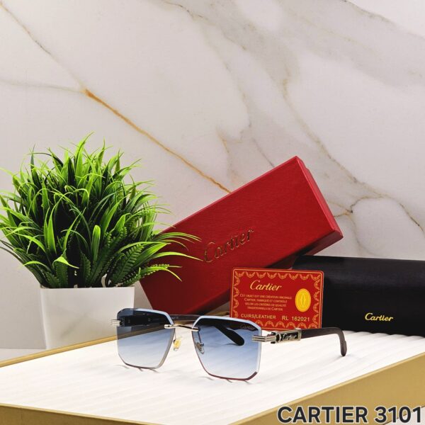 CARTIERR RIMLESS NEW - SIDE WOODEN FINISH - Image 8