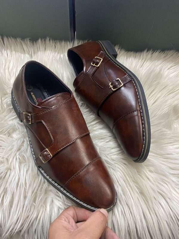 ALBERTOO FERMANII Buckle Monk Strap Moccasins