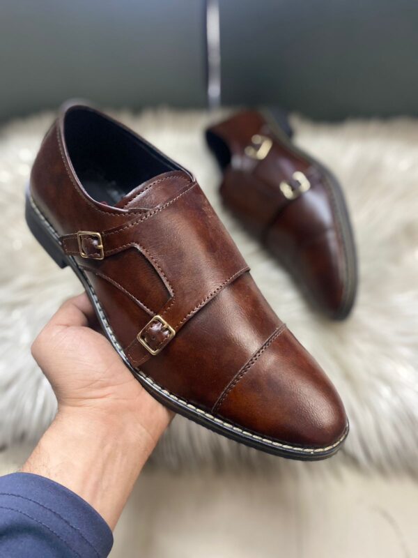 ALBERTOO FERMANII Buckle Monk Strap Moccasins - Image 4