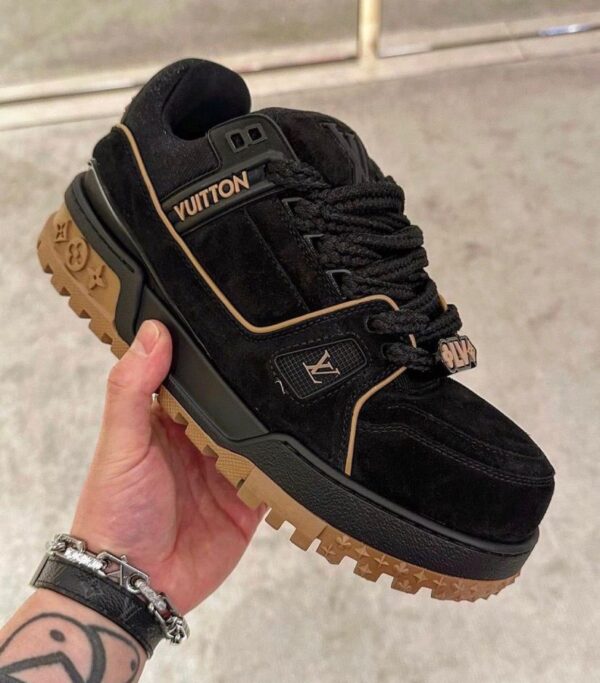 Louiss Vuittonn Trainer Maxi Black Gum - Image 2