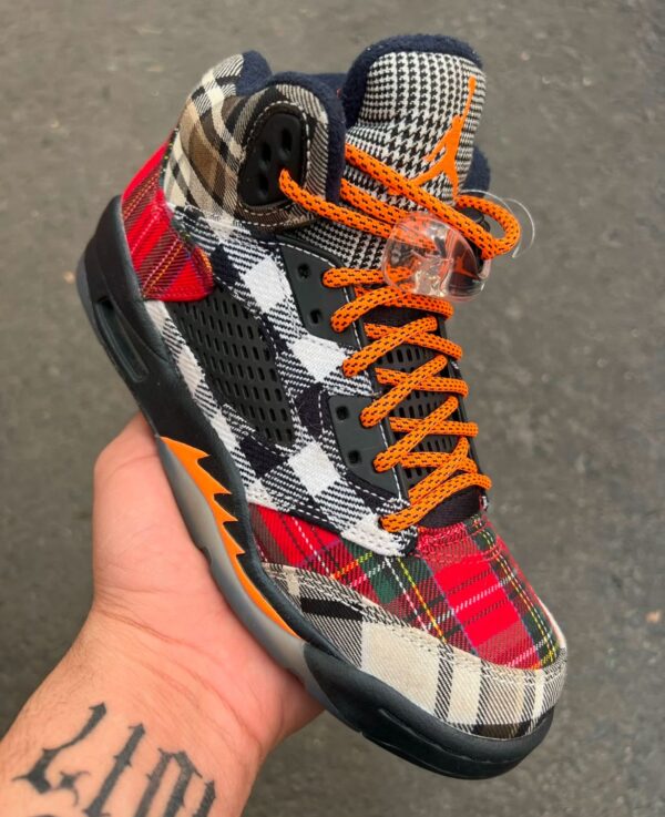 Nikee Air jordan 5 Plaid - Image 2