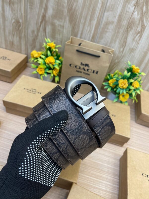 COACHH Superior Quality Reversible Buckle Monogram Belt - Image 2