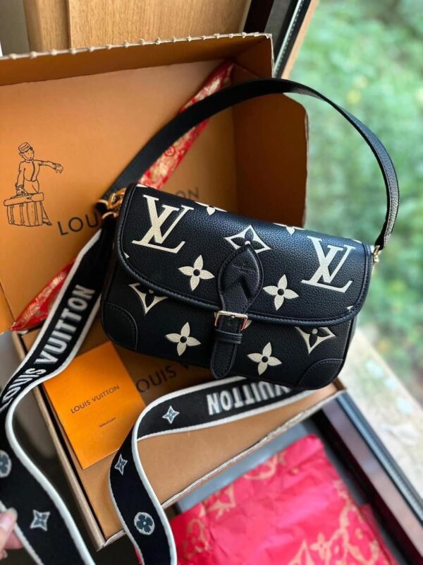 LOUISS VUITTIN DIANE MONOGRAM EMPREINTE SHOULDER BAG - Image 6