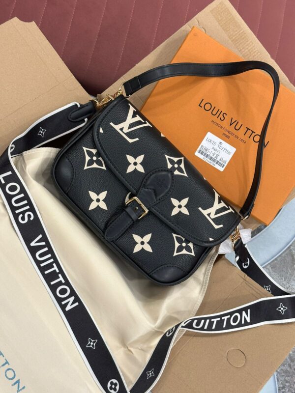 LOUISS VUITTIN DIANE MONOGRAM EMPREINTE SHOULDER BAG - Image 7