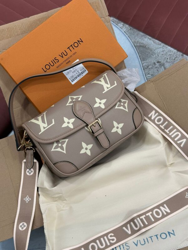 LOUISS VUITTIN DIANE MONOGRAM EMPREINTE SHOULDER BAG - Image 8