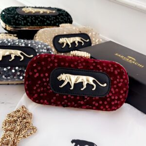 SABYASACHII QUILE VELVET SEQUINNED CLUTCH