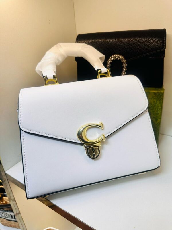 Coachh Morgan Top Handle *High Quality Leather Bag