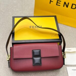 Fendii Baguette Twist Premium Shoulder Crossbody Bag