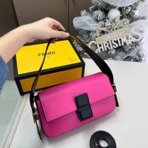 Fendii Baguette Twist Premium Shoulder Crossbody Bag