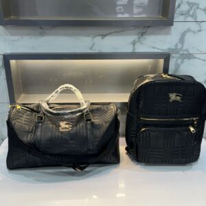 Burberryy Monogram Unisex Premium Travel Duffle Bag And Bagpack