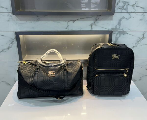 Burberryy Monogram Unisex Premium Travel Duffle Bag And Bagpack
