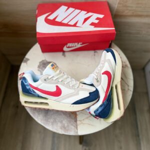 NIKEE AIRMAXX 1 SE DAWN WHITE RED