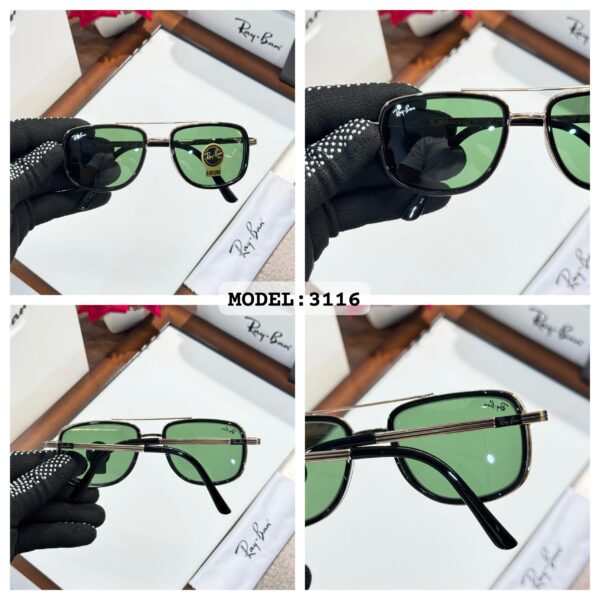 RAYBANN 3116 GOLD GREEN - Image 3