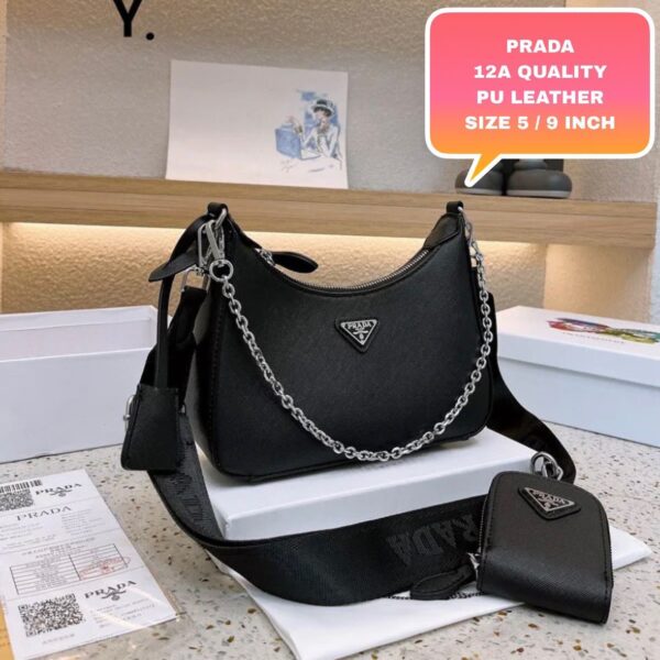 PRADAA RE-EDITION POCHETTE CROSSBODY BAG - Image 2