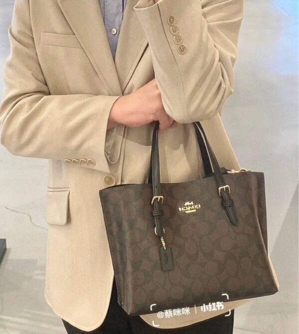 COACHH MOLLIE TOTE IN SIGNATURE CANVAS - Image 3