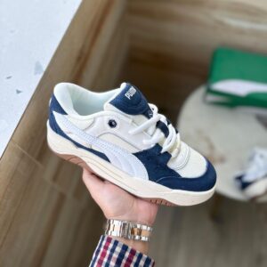 PUMAA SUEDE 180 WHITE NAVY 