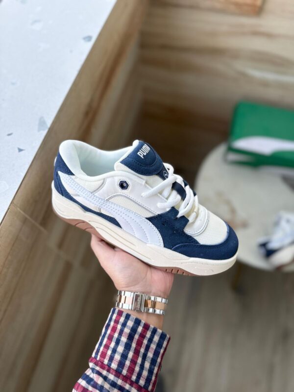 PUMAA SUEDE 180 WHITE NAVY 