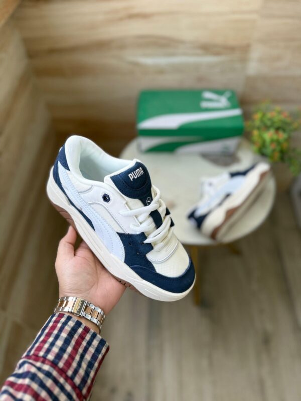 PUMAA SUEDE 180 WHITE NAVY  - Image 2