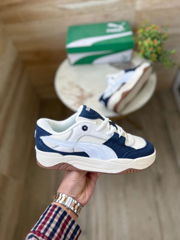PUMAA SUEDE 180 WHITE NAVY  - Image 3