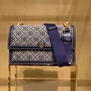 Toryy Burchh T Monogram Jaquard Bag