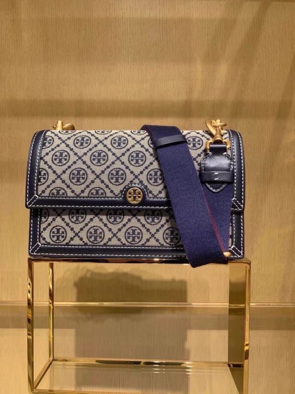 Toryy Burchh T Monogram Jaquard Bag