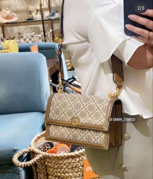 Toryy Burchh T Monogram Jaquard Bag - Image 4
