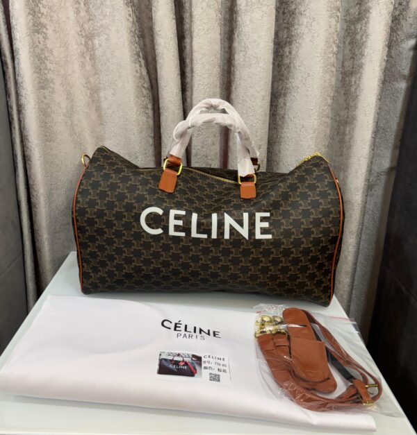 Celinee Monogram Unisex Extra Premium Travel Duffle Bag - Image 3