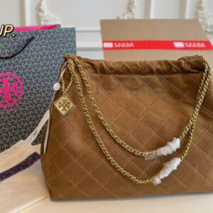 TORYY BURCHH FLEMING SUEDE HOBO BAG